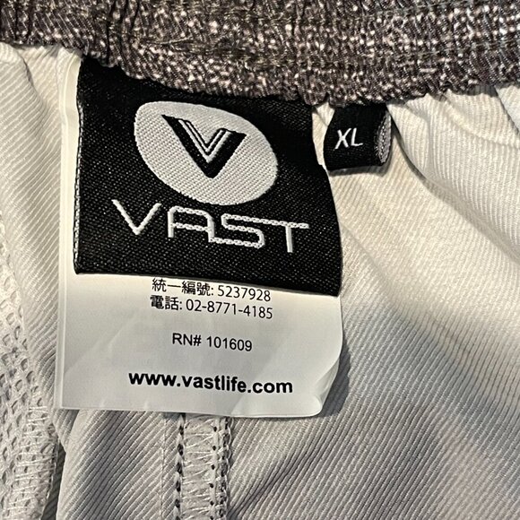 Vast Life Mens Athletic Volley Short, Heather Grey, Medium or XL - NWT - Picture 4 of 7